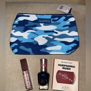 Beauty bundle: Morphe Huephoric Blush, Sally Hansen nail polish & NYX Glow Shots